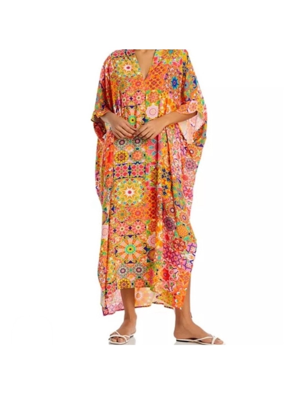 Johnny Was Kaleida Floral Mosaic Kaftan 3XL